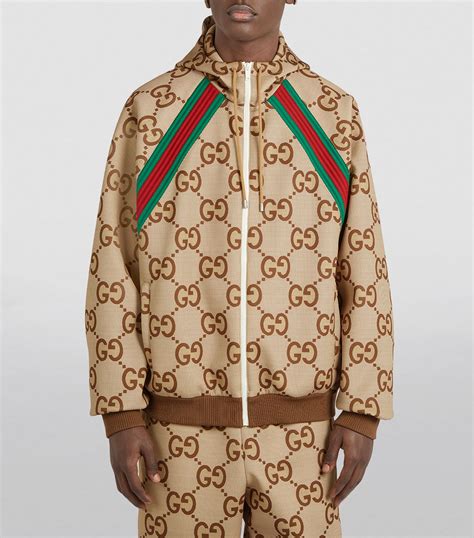 gucci men overcoat|gucci gg print jacket men's.